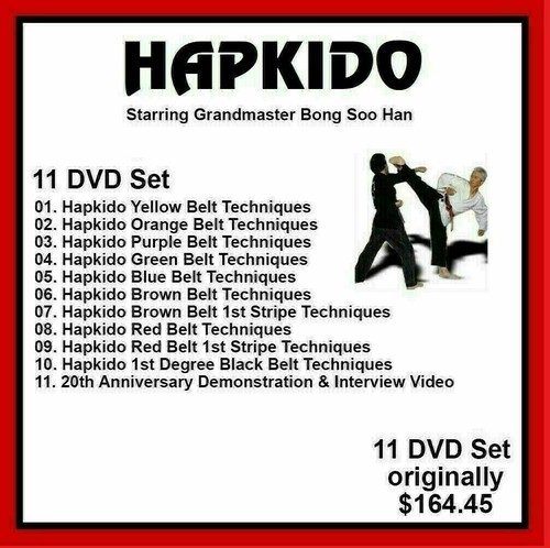 Hapkido dvd set with - set, bong