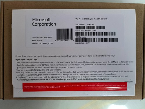 Microsoft windows pro 64 - 11,